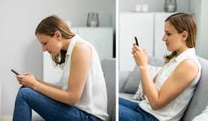 Text neck tech neck posture from phone use - chiropractor San Antonio TX